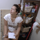 A beautiful, plump, Eastern-European girl records herself taking a hard-sounding shit while sitting on a toilet. Her face shows discomfort as she pushes out the nuggets while compiling her shopping list. Nice plops. Presented in 720P HD. Over 6 minutes.